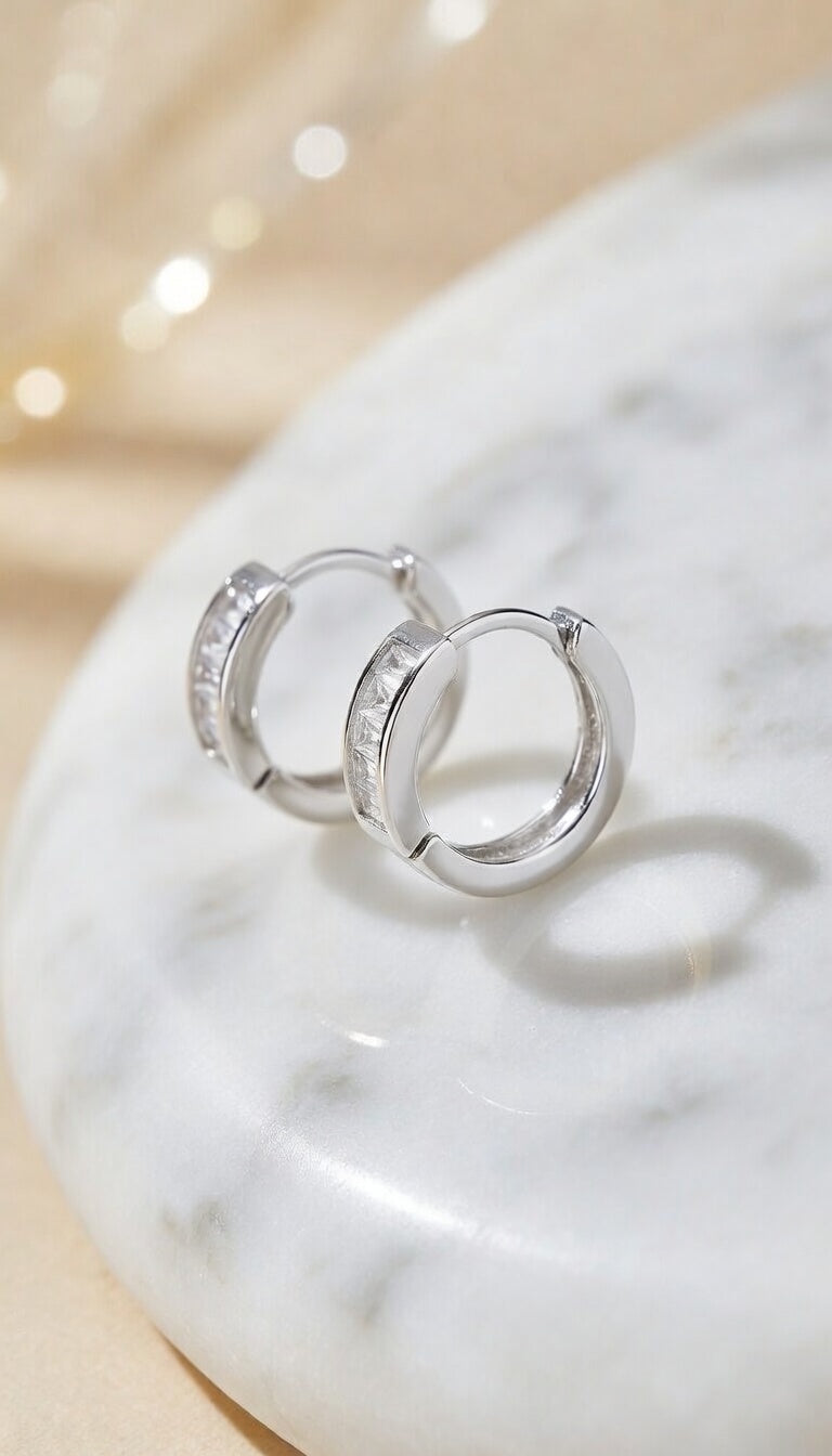 Silver Orbit Earrings
