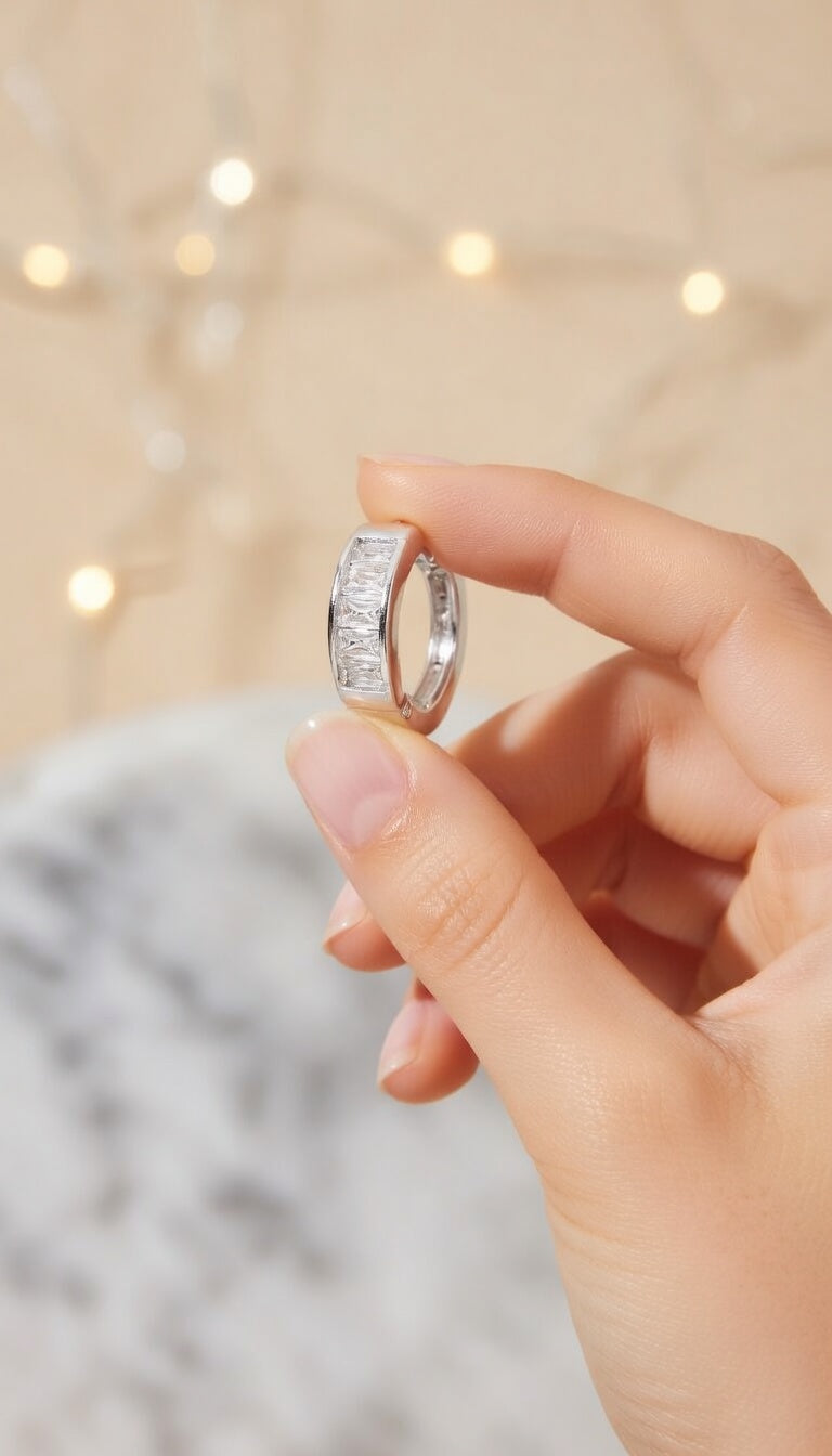 Silver Orbit Earrings