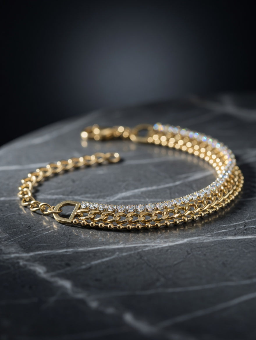 Triple Layer Bracelet