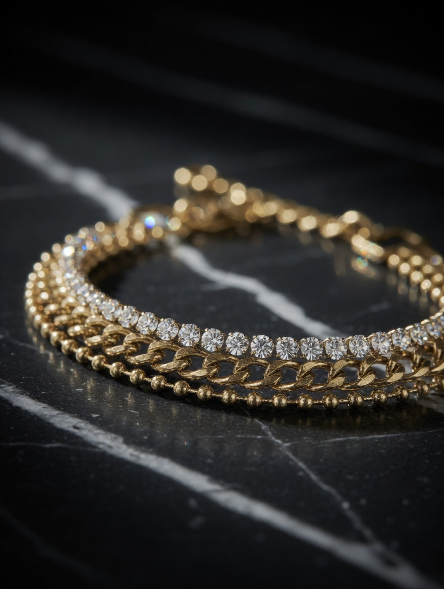 Triple Layer Bracelet