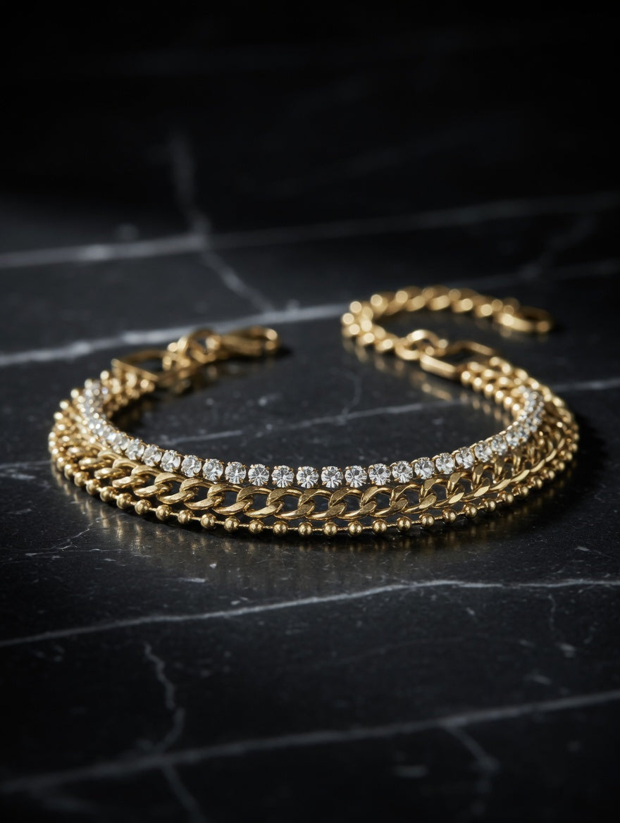 Triple Layer Bracelet